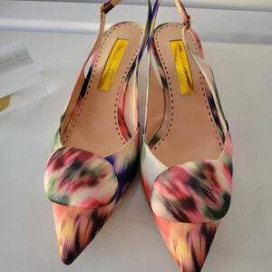 Rupert Sanderson Watercolor Kitten Heels / Size 38 (US 7.5)